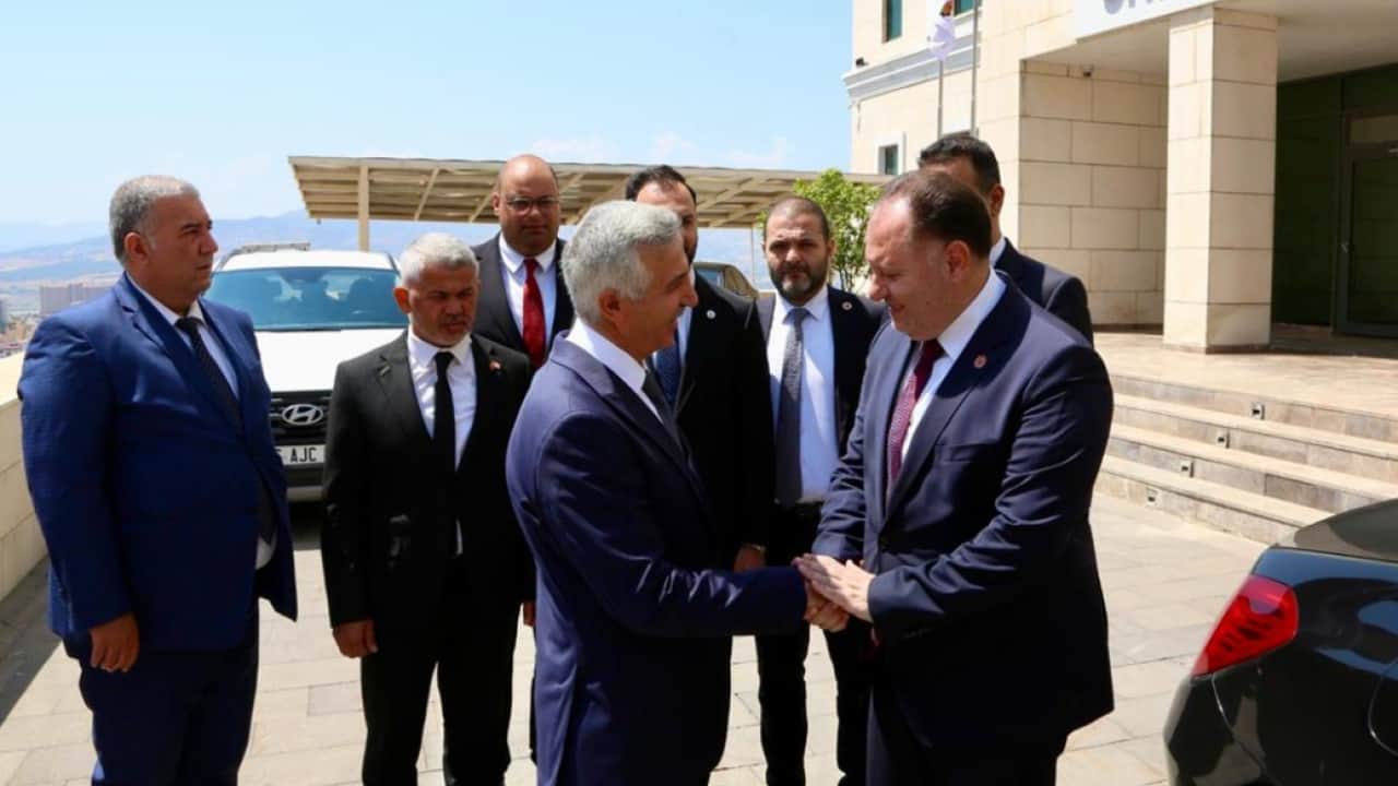 Foto - KKTC Meclis Başkanı K.Maraş’ta konuştu: Deprem bölgesinin ihyası büyük gücün göstergesi