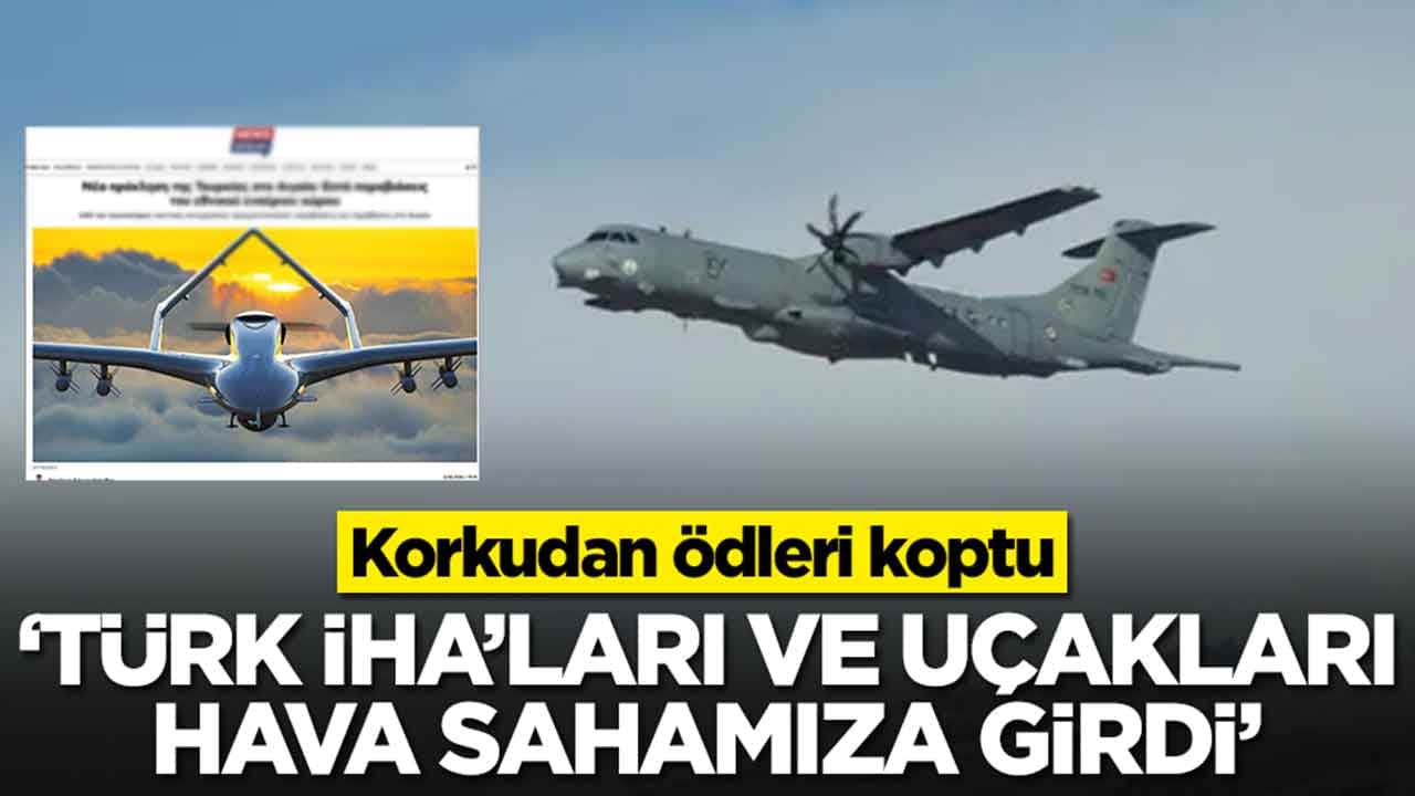 Korkudan ödleri koptu: Türk İHA'ları ve uçakları hava sahamıza girdi