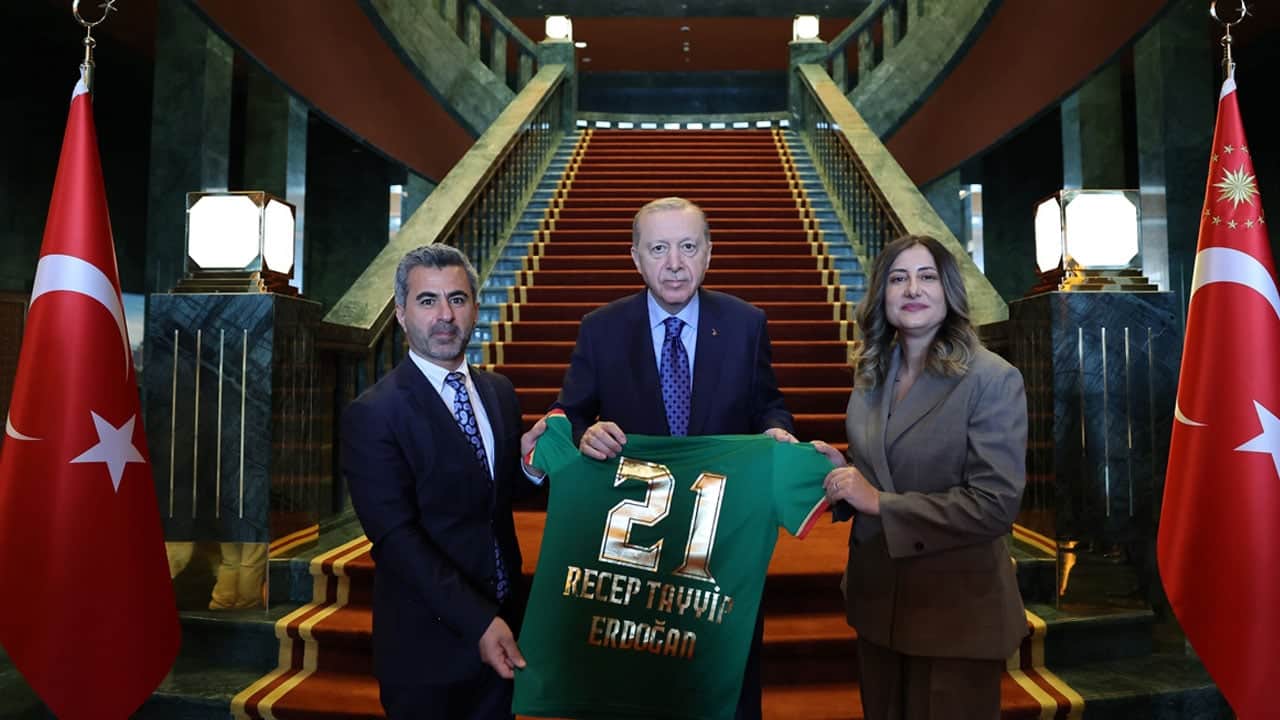 Foto - Külliye'de mini spor zirvesi: Cumhurbaşkanı Erdoğan, Süper Lig'e çıkan takımları kabul etti