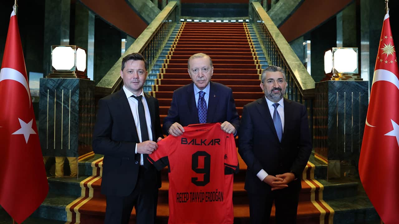 Foto - Külliye'de mini spor zirvesi: Cumhurbaşkanı Erdoğan, Süper Lig'e çıkan takımları kabul etti