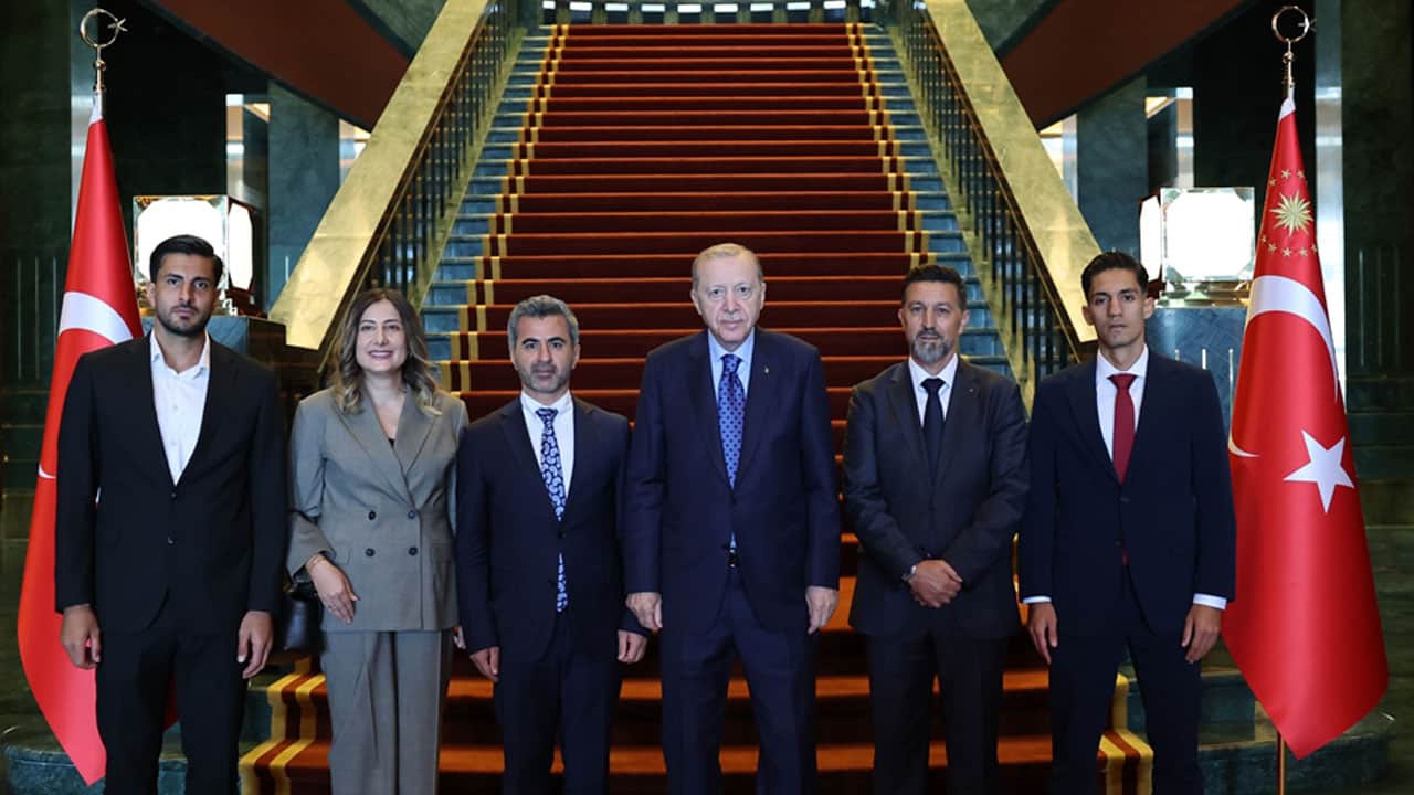 Foto - Külliye'de mini spor zirvesi: Cumhurbaşkanı Erdoğan, Süper Lig'e çıkan takımları kabul etti