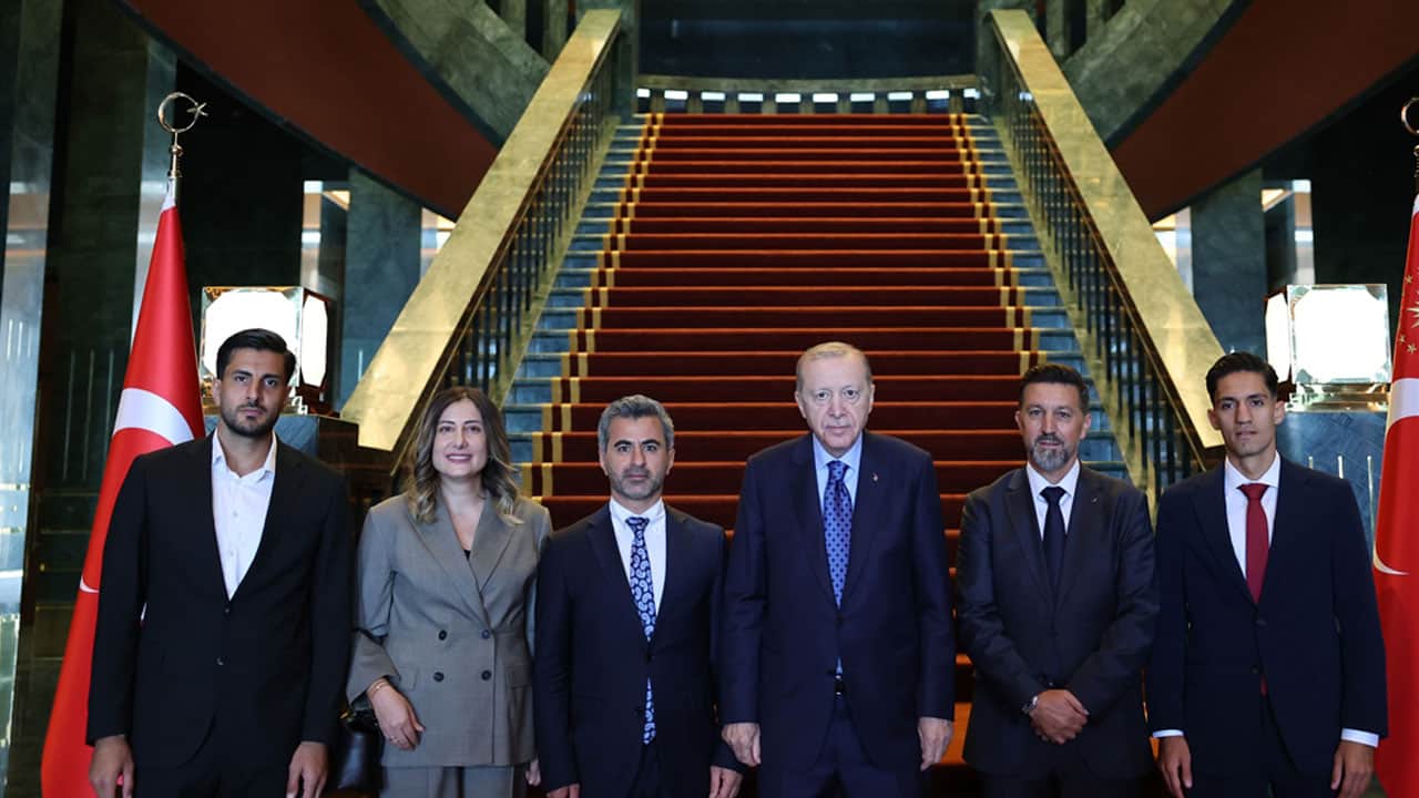 Foto - Külliye'de mini spor zirvesi: Cumhurbaşkanı Erdoğan, Süper Lig'e çıkan takımları kabul etti
