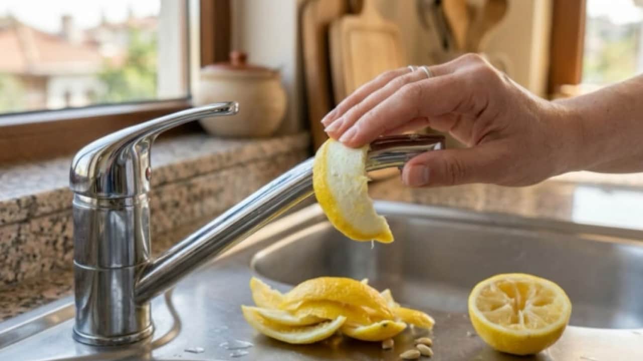 Limon kabuğunu sakın atmayın: Bakın musluğa sürünce ne oluyor!