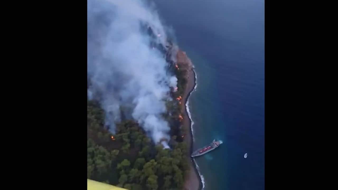 Foto - Marmaris'te çıkan orman yangınında 2. gün! Müdahale devam ediliyor