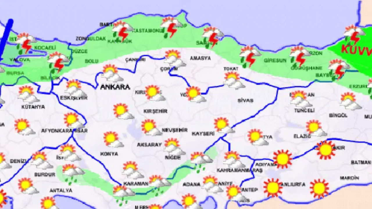 Foto - Meteoroloji saat verdi: İstanbul’a sağanak yağış ve sert rüzgar geliyor