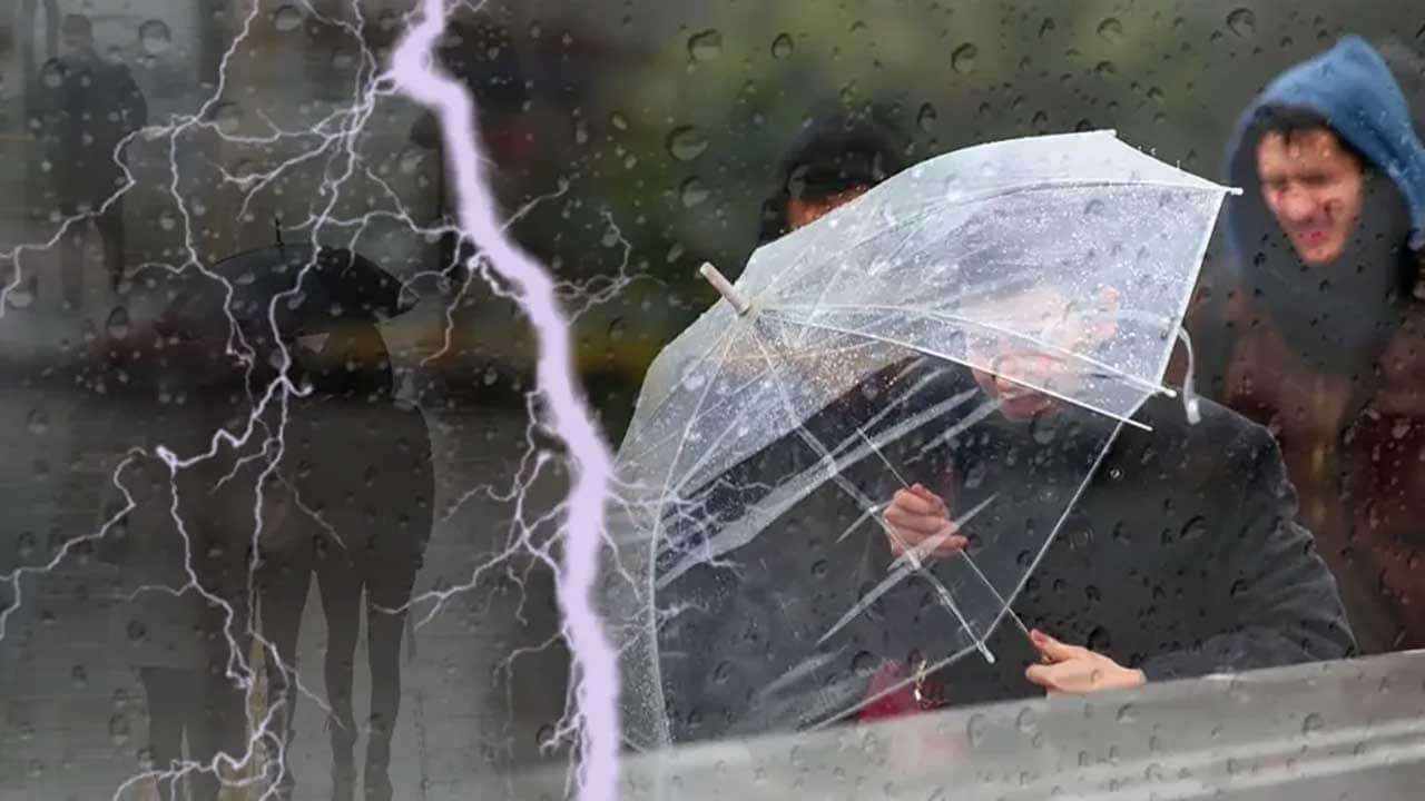 Foto - Meteoroloji uyardı: Tam 11 il için sarı alarm verildi! Şiddetli fırtına ve gök gürültülü sağanak geliyor!
