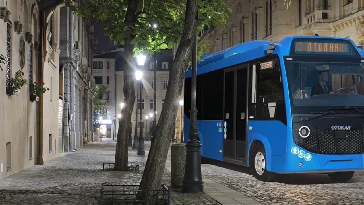 Foto - Otokar'ın sürücüsüz elektrikli otobüsü Avusturya yollarında