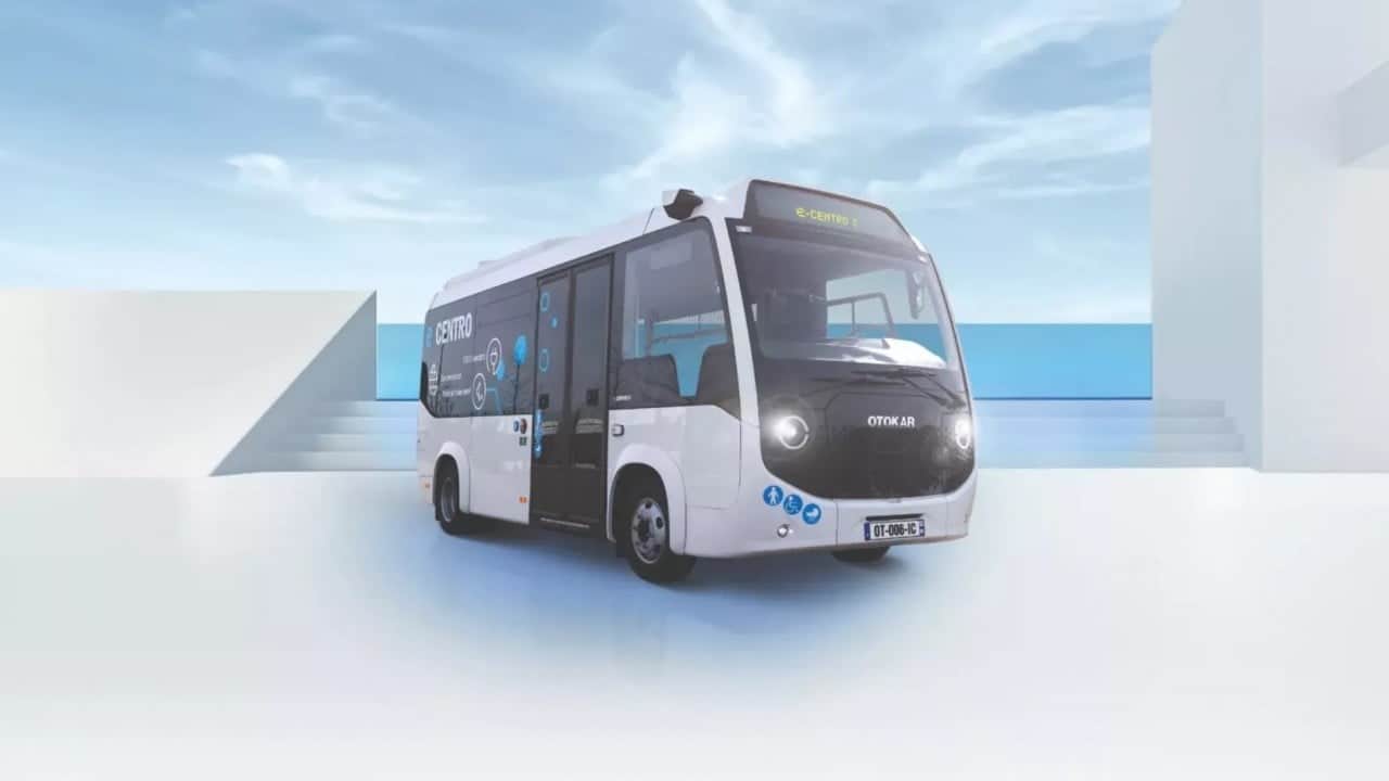 Foto - Otokar'ın sürücüsüz elektrikli otobüsü Avusturya yollarında