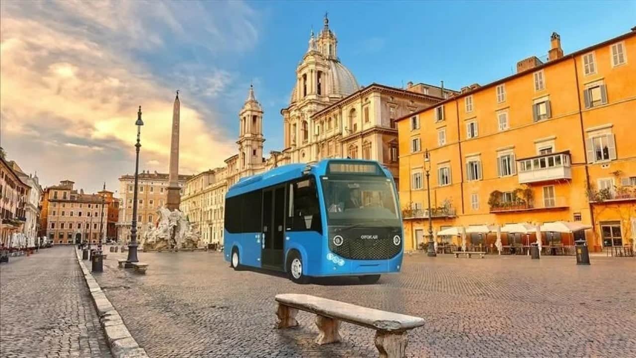 Foto - Otokar'ın sürücüsüz elektrikli otobüsü Avusturya yollarında