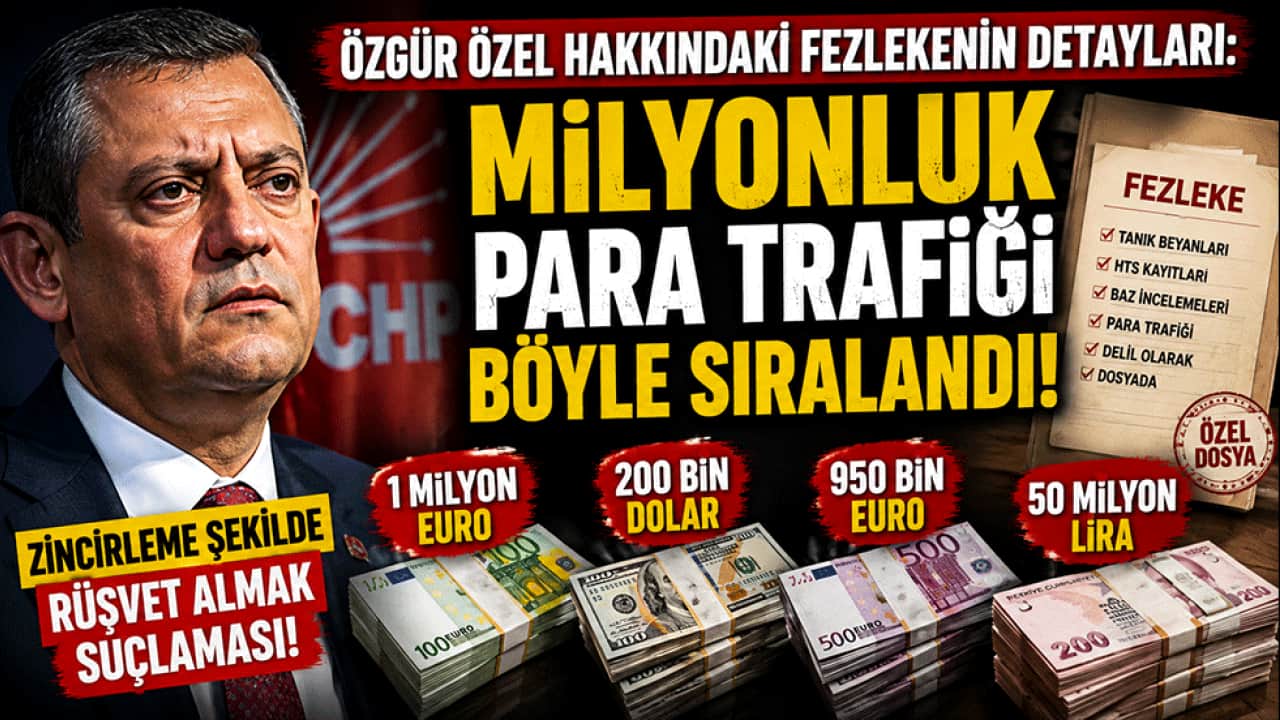 Özgür Özel fezlekesinde dikkat çeken detaylar! Milyonluk para trafiği tek tek sıralandı