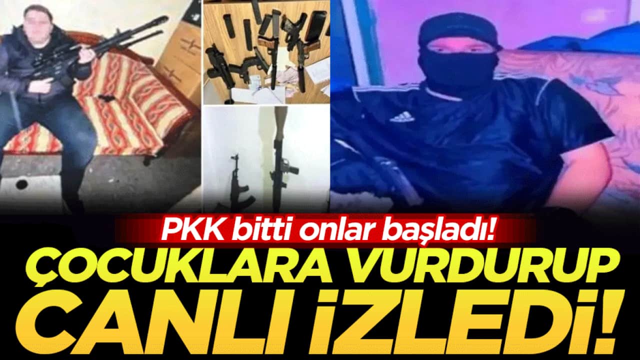 PKK bitti onlar başladı: Çocuklara kurşunlattı canlı izledi!