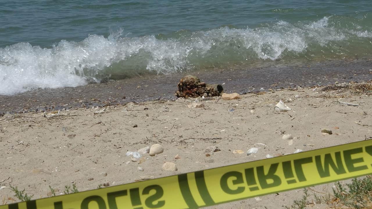 Foto - Plajda gördüklerine inanamadılar! Kumların arasından top mermisi çıktı