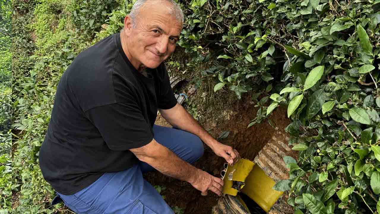 Foto - Rize’de yavru kediyi kurtarma seferberliği