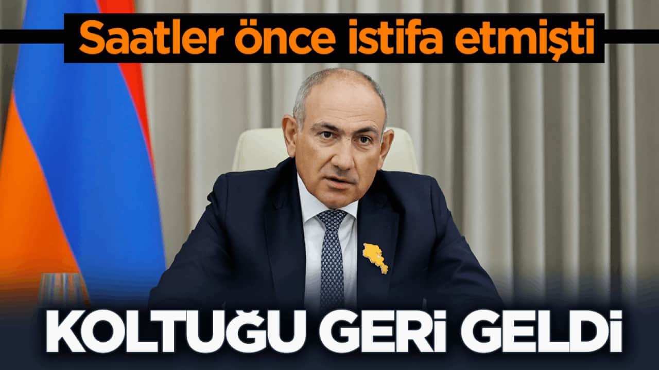 Saatler önce istifa etmişti! Paşinyan'ın koltuğu geri geldi