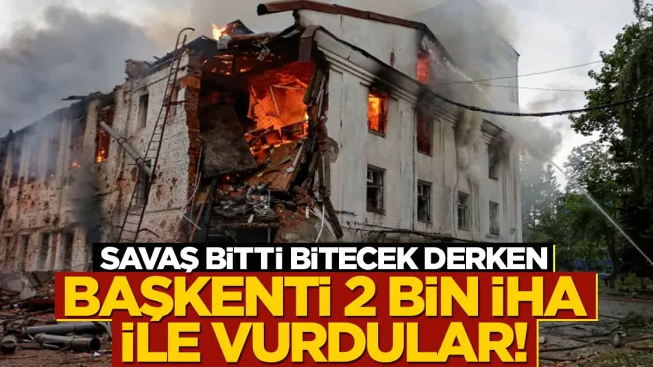 Savaş bitti bitecek derken başkent 2 bin İHA ile vuruldu!