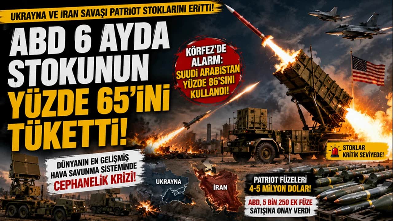 Savaşlar Patriot cephaneliğini eritti! ABD 6 ayda stokunun yüzde 65'ini tüketti: Körfez'de alarm