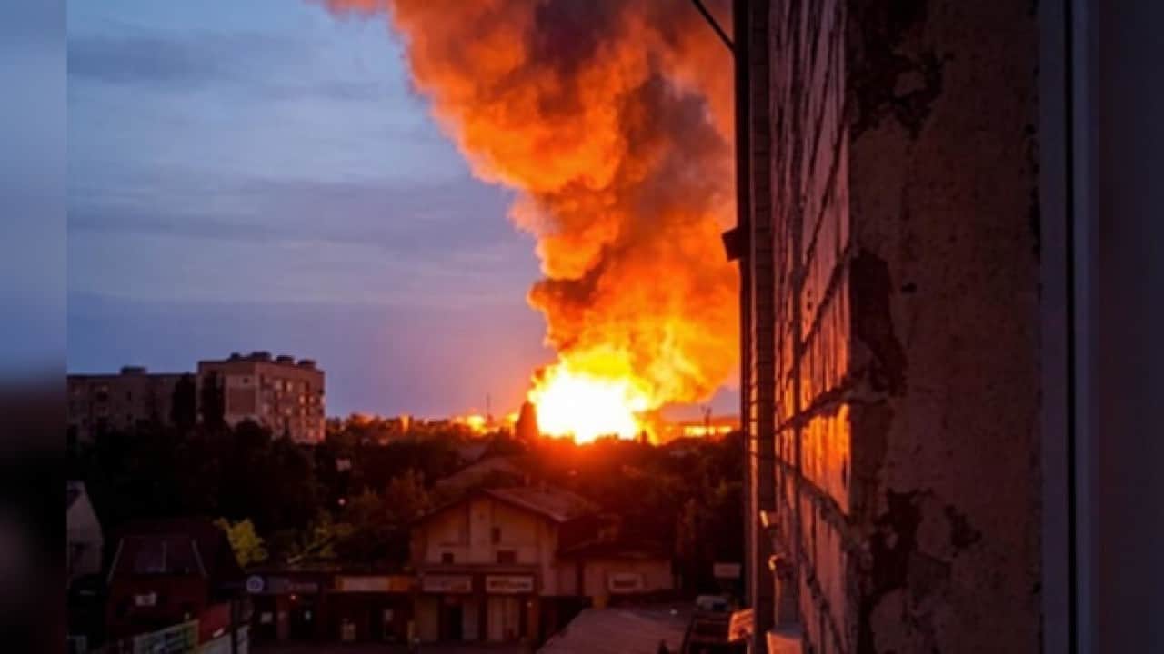 Foto - Savunma sanayi tesisi vuruldu: Her yerde patlamalar yaşanıyor