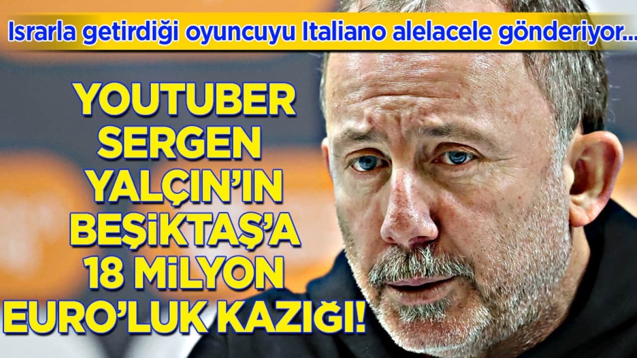 Sergen Yalçın 18 milyon euro verdirdi, Italiano kadroda düşünmüyor: Bu ne perhiz bu ne laha turşusu...