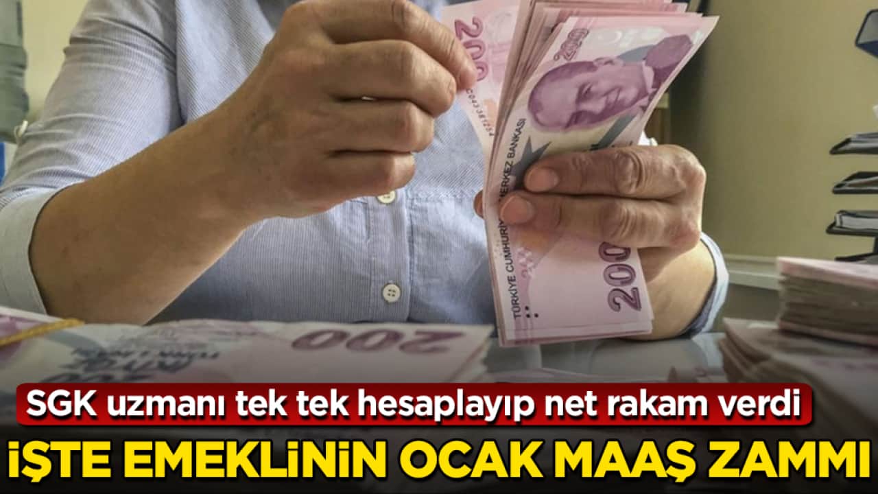 SGK uzmanı tek tek hesaplayıp net rakam verdi! İşte emeklinin ocak maaş zammı