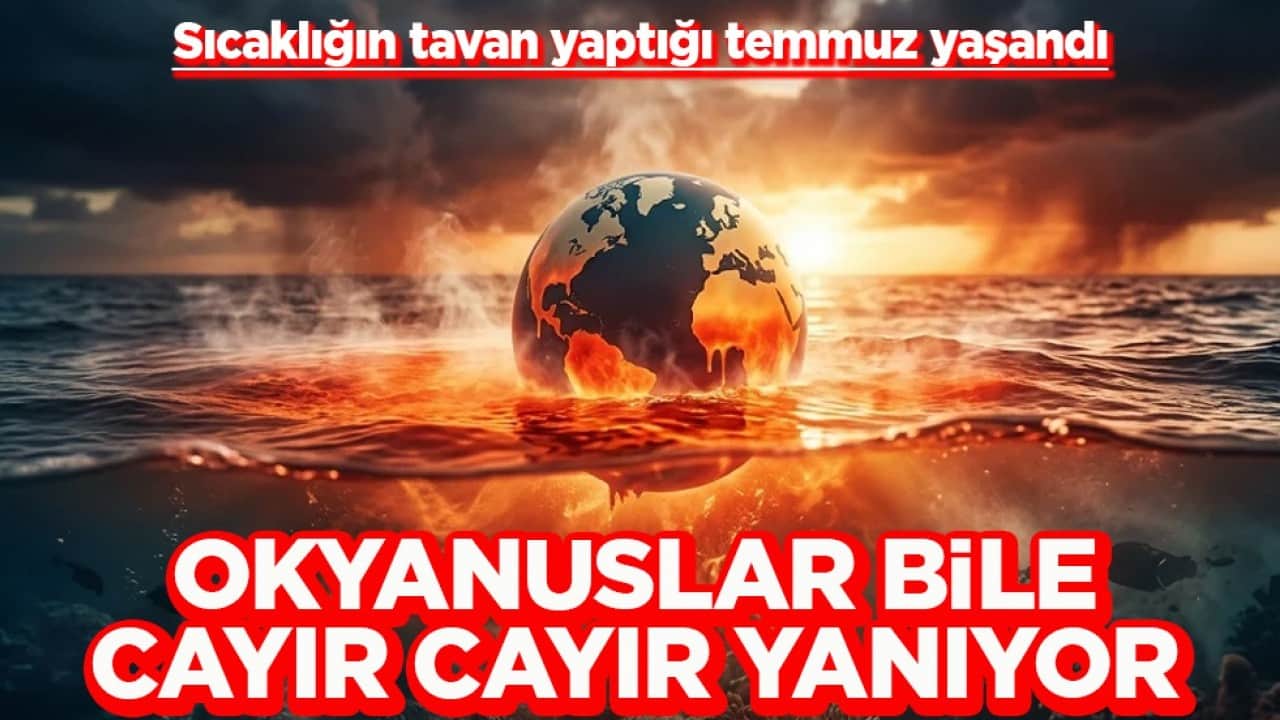 Sıcaklığın tavan yaptığı temmuz yaşandı Okyanuslar bile cayır cayır yanıyor