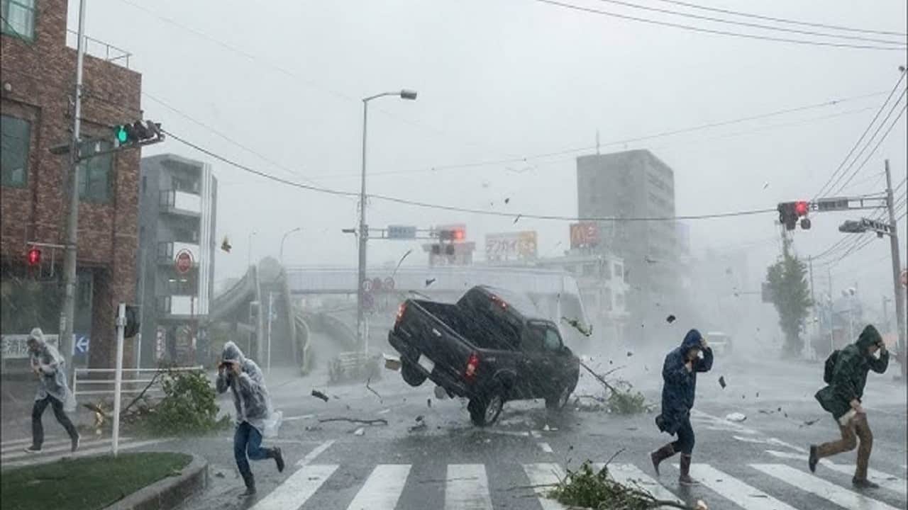 Foto - Şiddetli tayfun 260 bin kişiyi esir aldı!