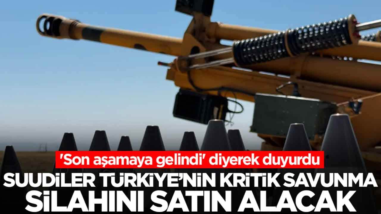 'Son aşamaya gelindi' diyerek duyurdu: Suudi Arabistan Türkiye'den kritik savunma silahını satın alacak