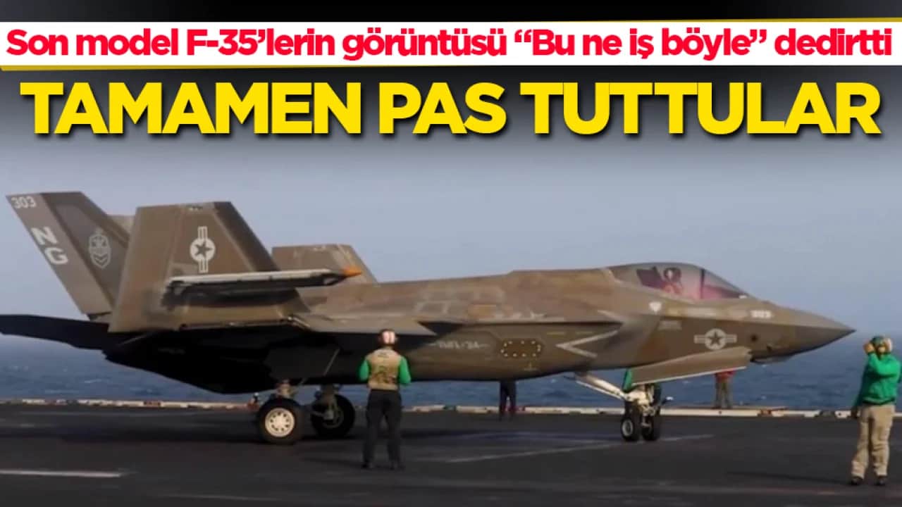 Son model F-35’lerin görüntüsü "Bu ne iş böyle" dedirtti! Tamamen pas tuttular