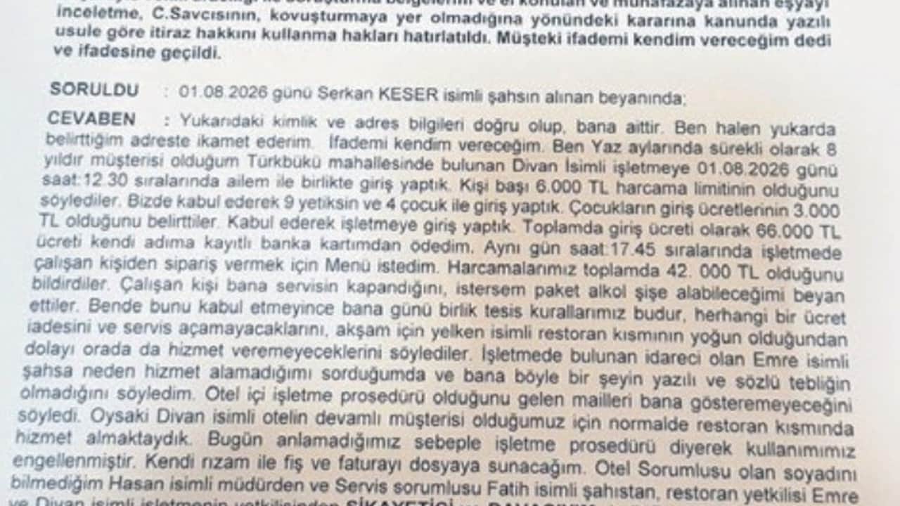 Foto - Tam 70 bin TL hesap ödediler, üstüne bir de mekandan kovuldular! Tuhaf olayda "Rahmi Koç" iddiası ağızları açık bıraktı