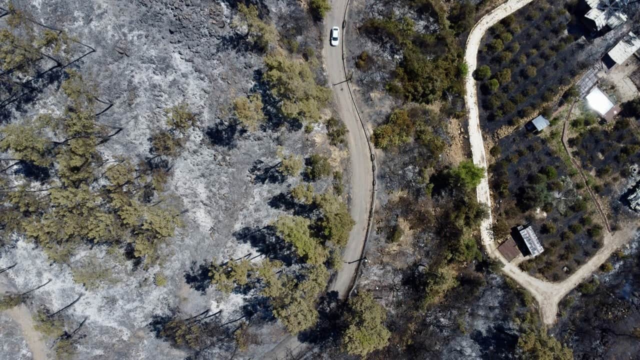 Foto - Tanık olanlar 'Evimiz bir anda cehenneme döndü' diyorlardı... Bölge havadan görüntülendi!