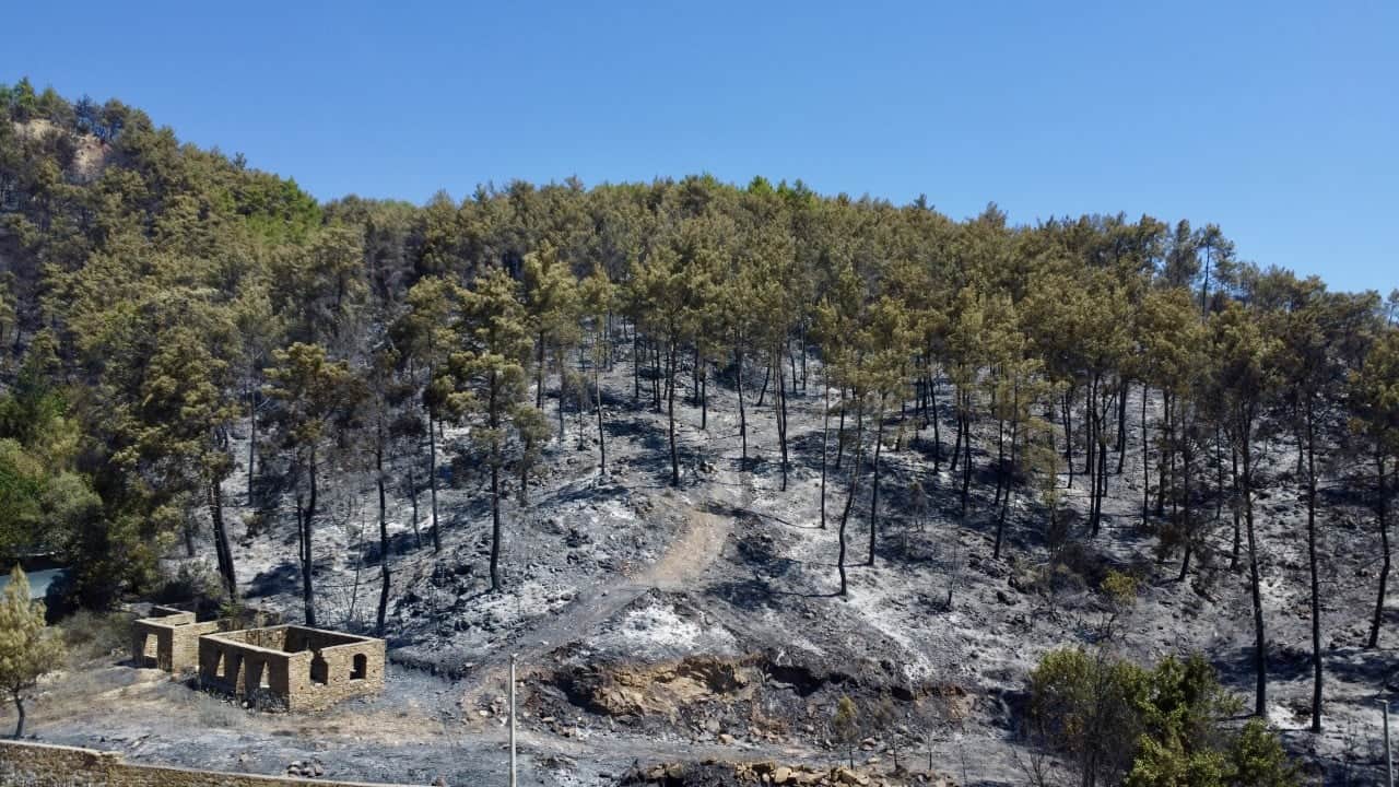 Foto - Tanık olanlar 'Evimiz bir anda cehenneme döndü' diyorlardı... Bölge havadan görüntülendi!