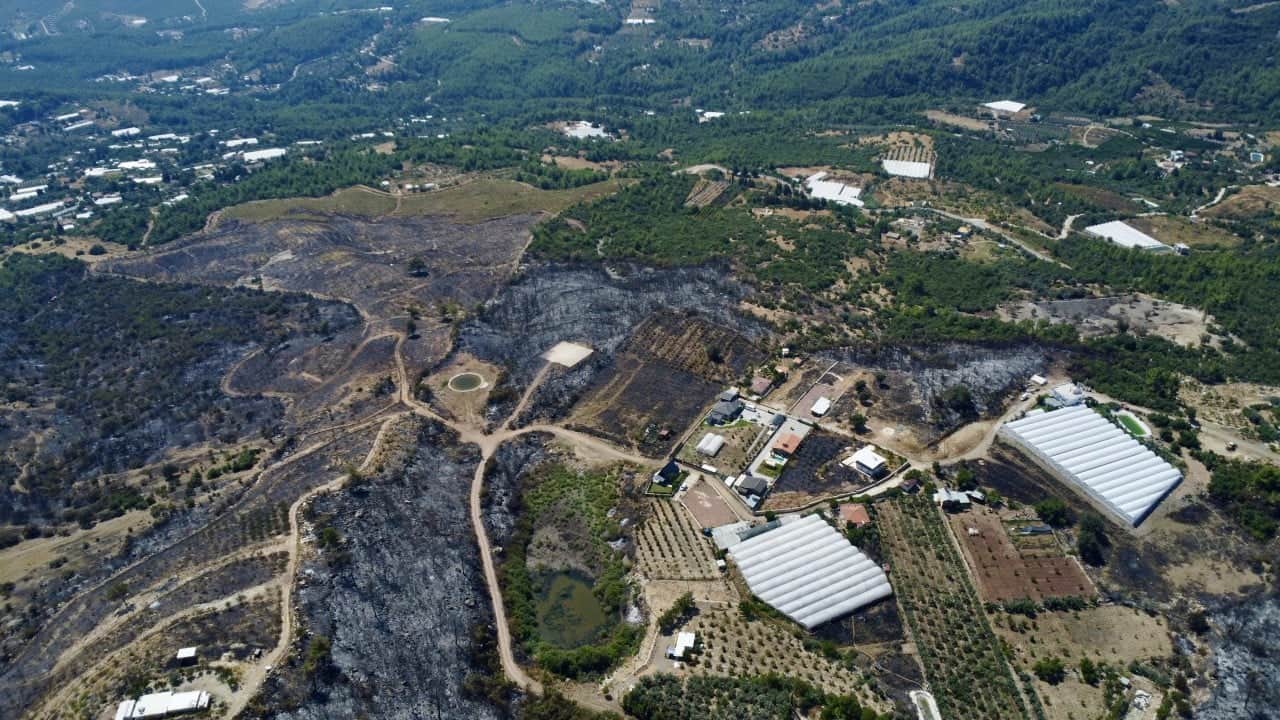 Foto - Tanık olanlar 'Evimiz bir anda cehenneme döndü' diyorlardı... Bölge havadan görüntülendi!