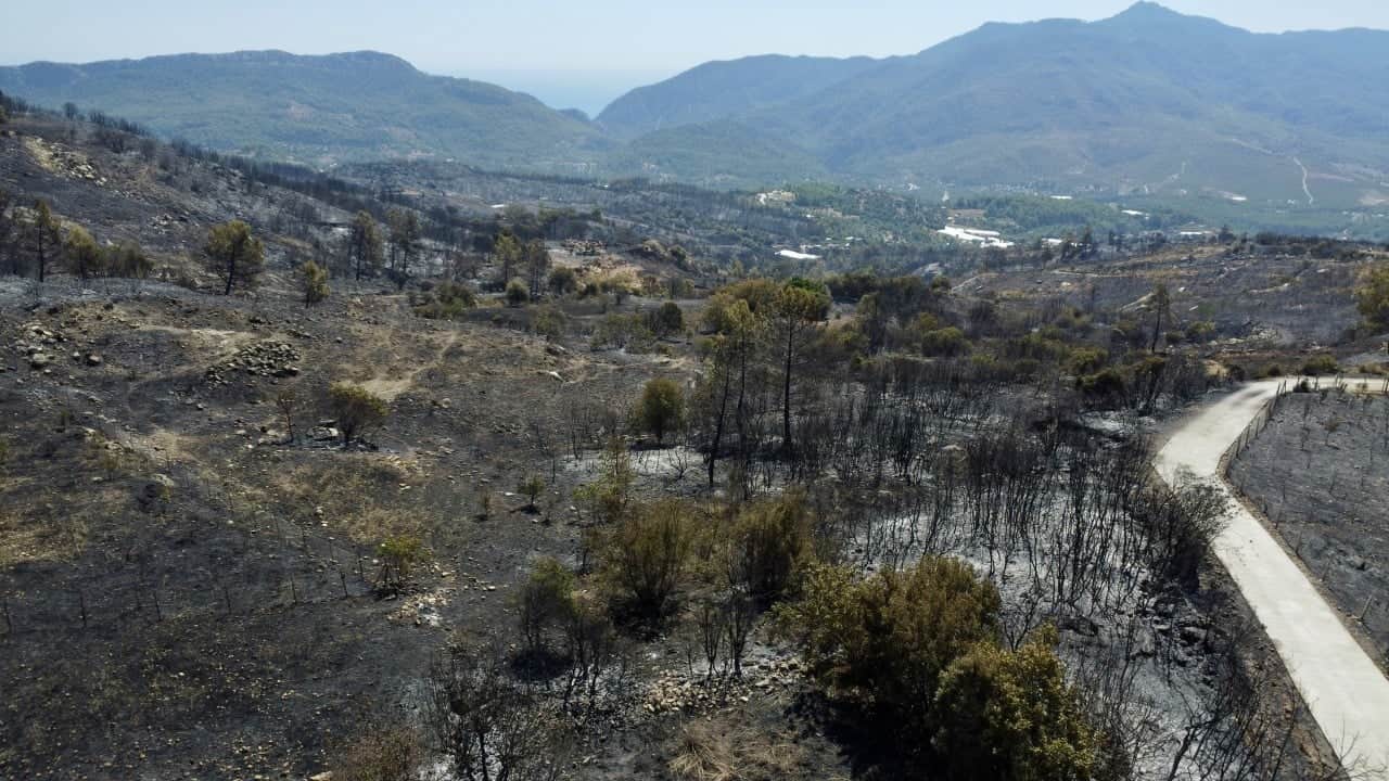 Foto - Tanık olanlar 'Evimiz bir anda cehenneme döndü' diyorlardı... Bölge havadan görüntülendi!