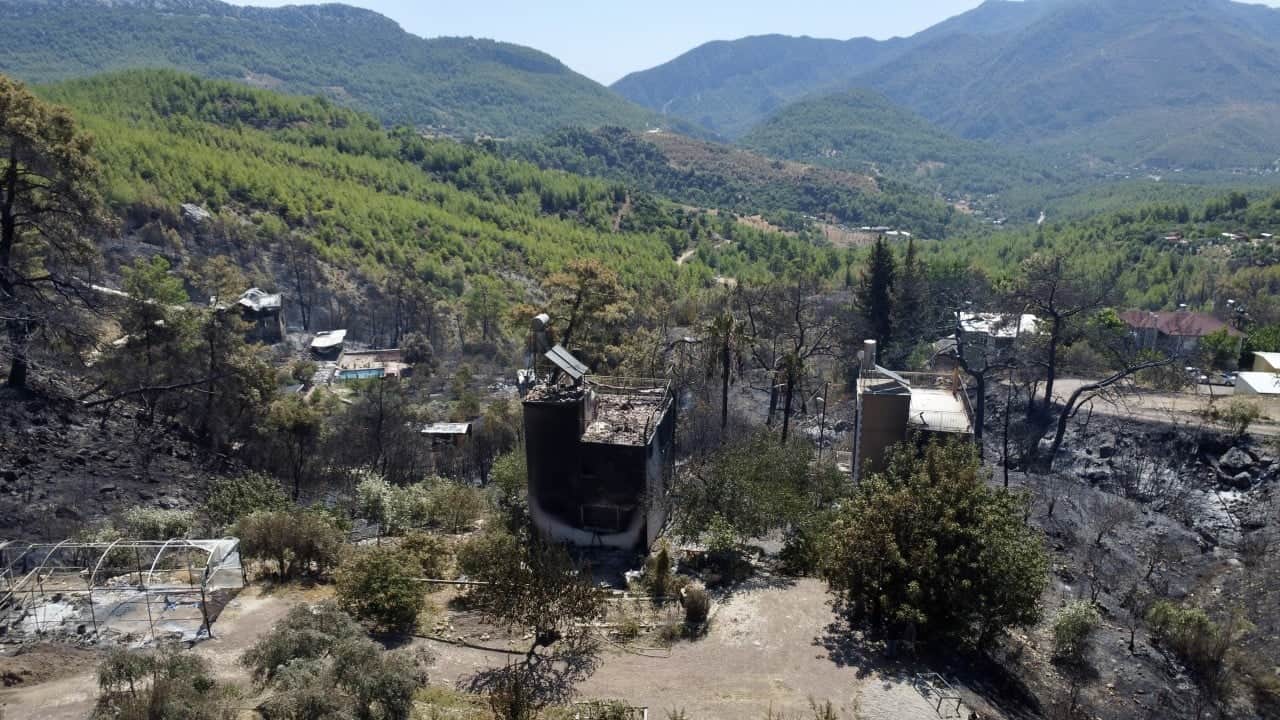 Foto - Tanık olanlar 'Evimiz bir anda cehenneme döndü' diyorlardı... Bölge havadan görüntülendi!