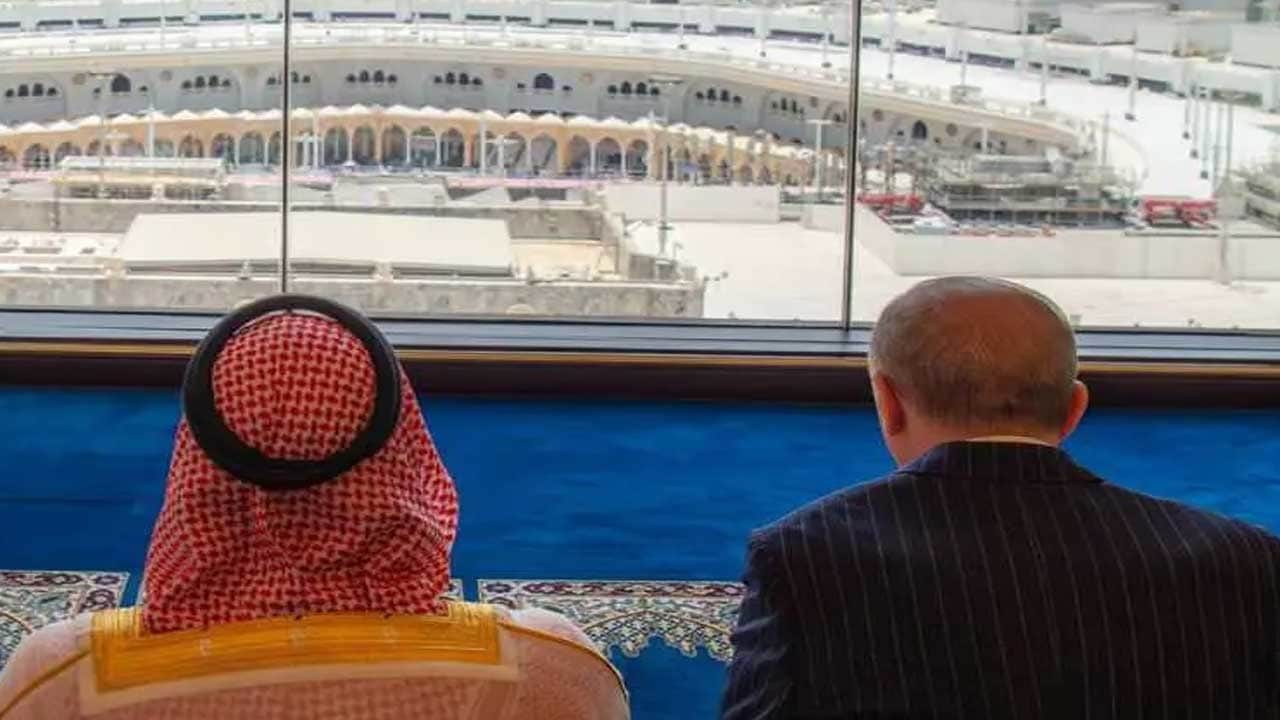 Foto - Tarihi Mekke Anlaşması sonrası Erdoğan, Selman ve Şerif cuma namazını birlikte kıldı