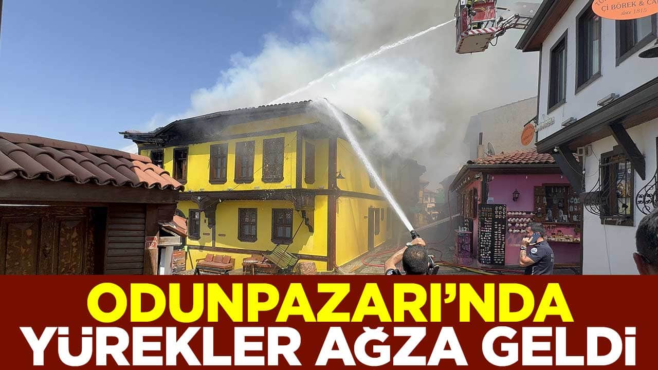 Tarihi Odunpazarı Evleri Bölgesi'nde yürekler ağza geldi
