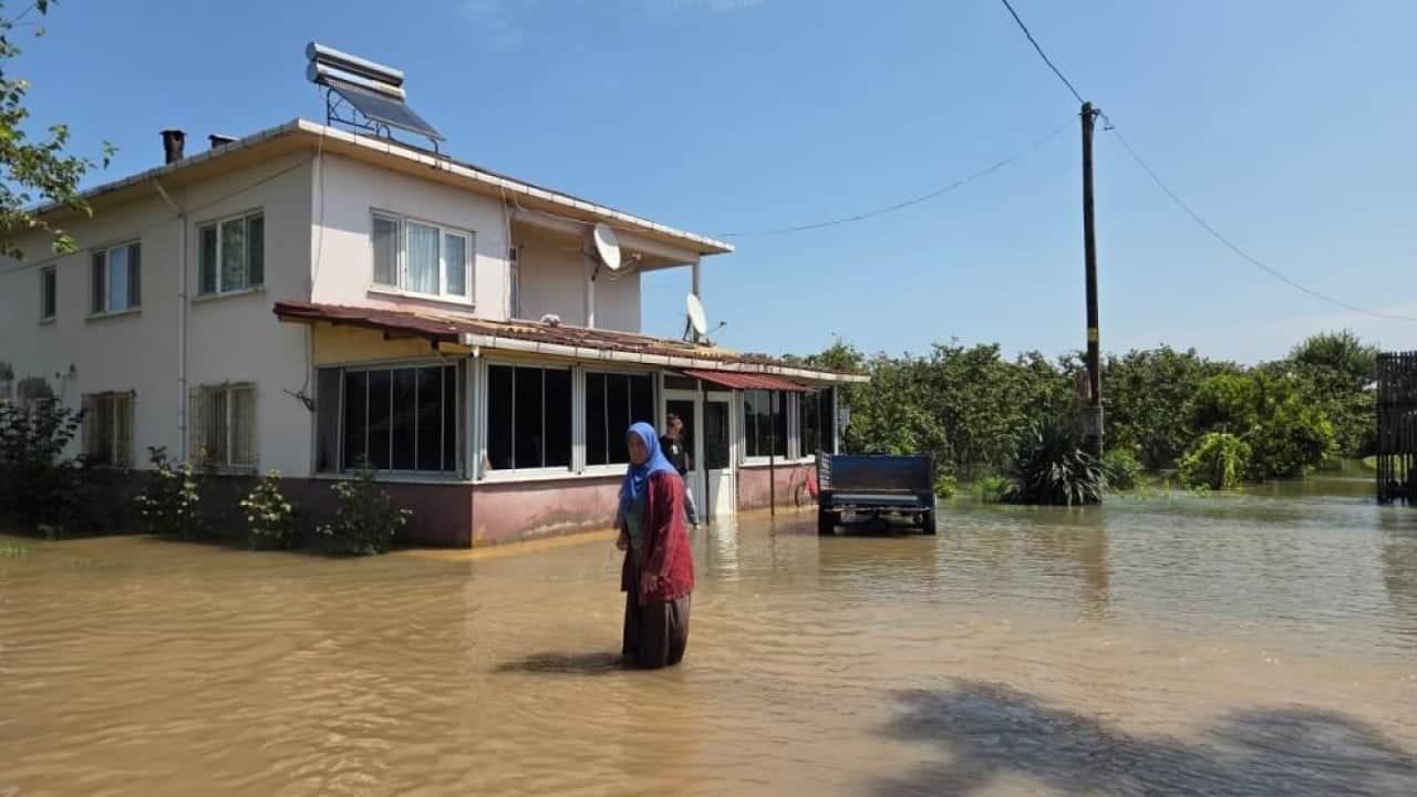 Tarla ve evler sular altında kaldı Türkü gerçek oldu Çarşamba’yı sel aldı