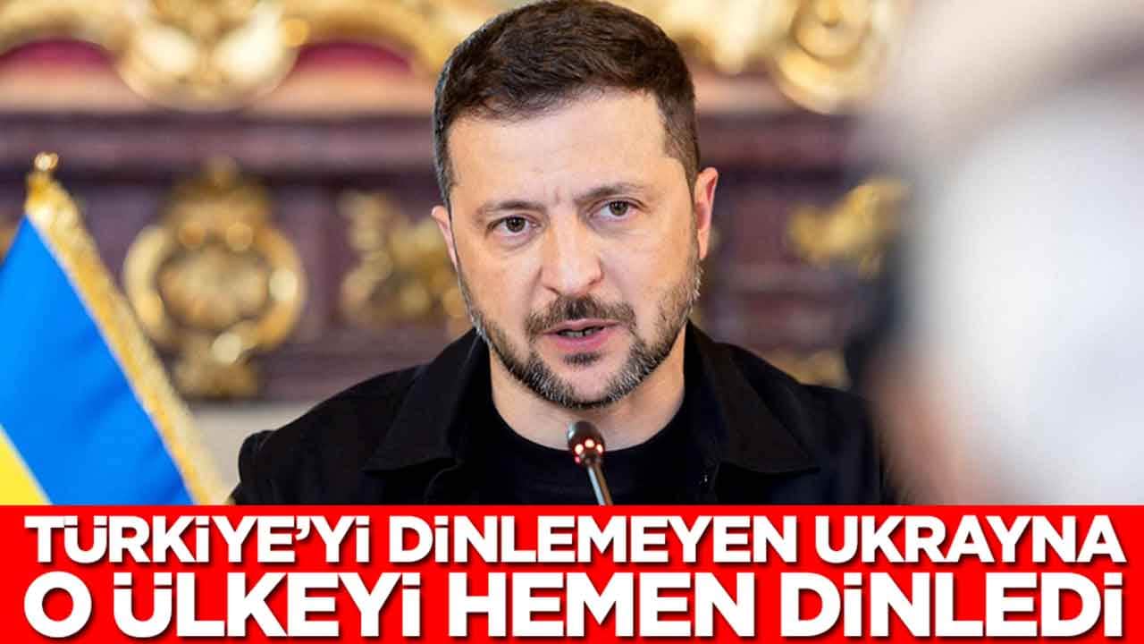 Tüm iyi niyetli adımlarımızı hiçe saydılar: Türkiye'yi dinlemeyen Ukrayna o ülkeyi hemen dinledi