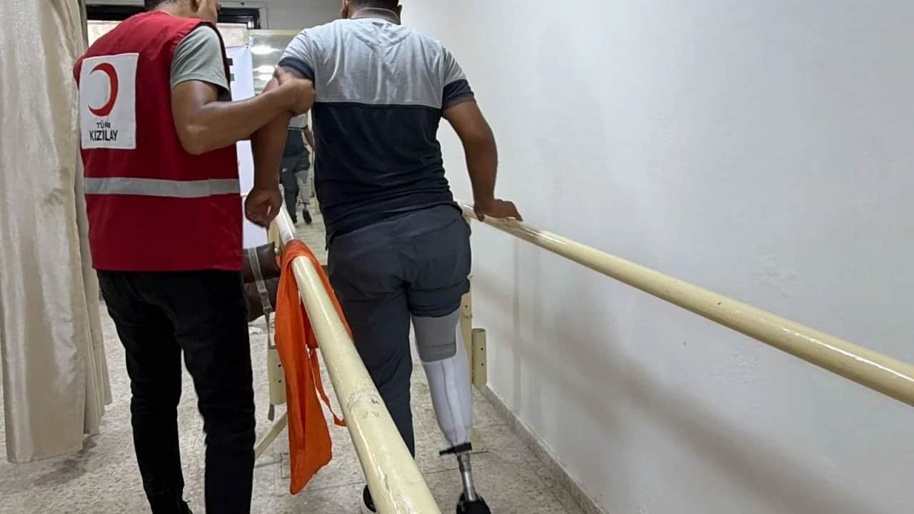 Türk Kızılay yaraları sarmaya devam ediyor: Gazzeli mazlumlara Protez Destek Projesi