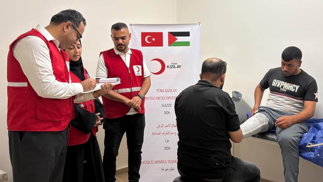 Foto - Türk Kızılay yaraları sarmaya devam ediyor: Gazzeli mazlumlara Protez Destek Projesi