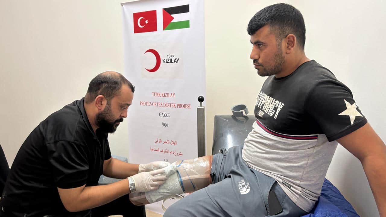 Foto - Türk Kızılay yaraları sarmaya devam ediyor: Gazzeli mazlumlara Protez Destek Projesi