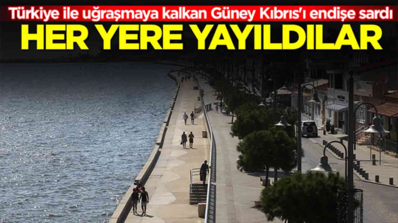 Türkiye ile uğraşmaya kalkan Güney Kıbrıs'ı endişe sardı: Her yere yayıldılar