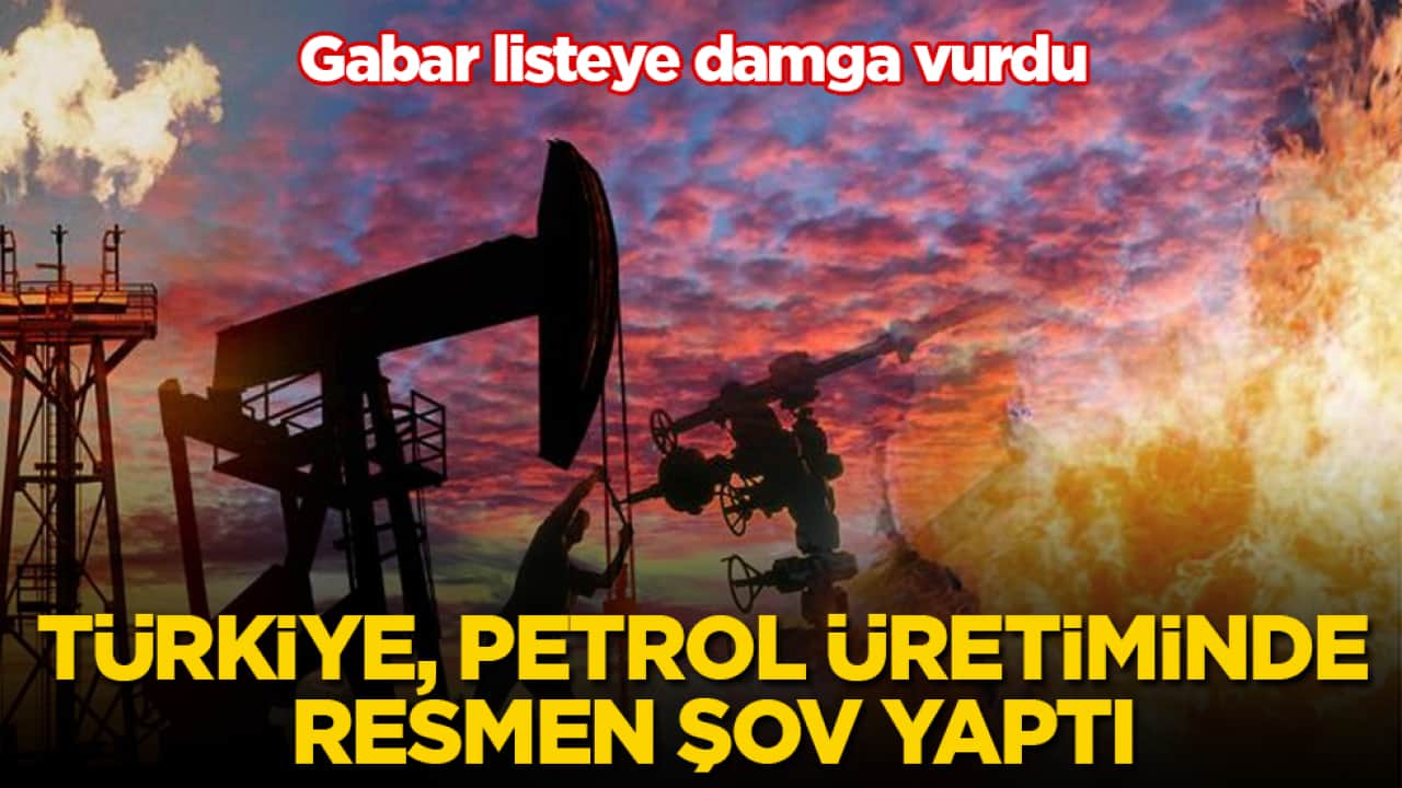 Türkiye, petrol üretiminde resmen şov yaptı! Gabar listeye damga vurdu