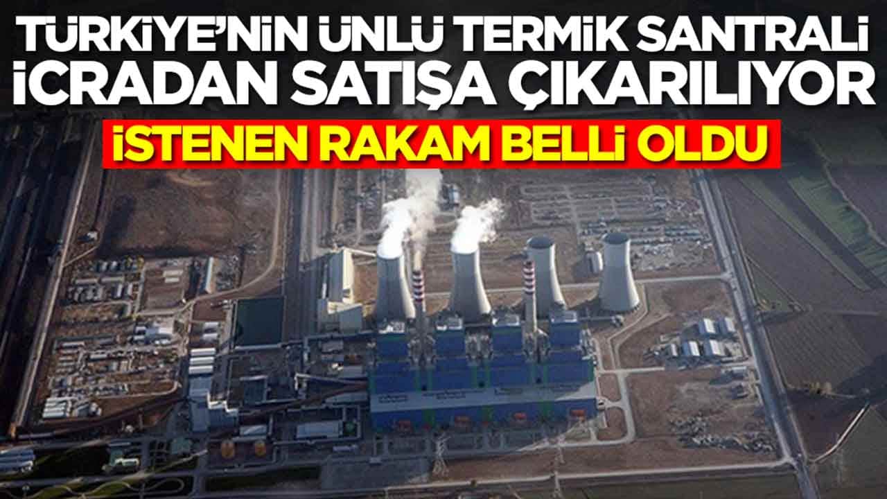Türkiye'nin ünlü termik santrali icradan satışa çıkarılıyor: İstenen rakam belli oldu