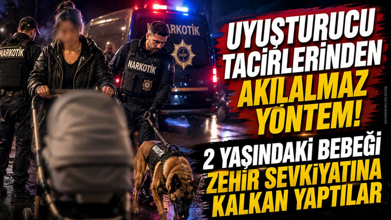 Uyuşturucu tacirlerinden akılalmaz yöntem! 2 yaşındaki bebeği zehir sevkiyatına kalkan yaptılar