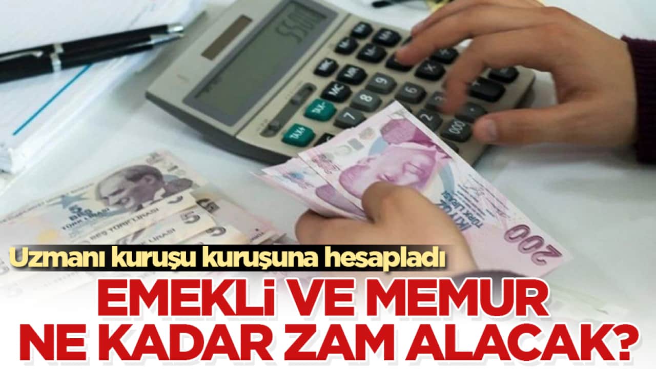 Uzmanı kuruşu kuruşuna hesapladı! Emekli ve memur ne kadar zam alacak?