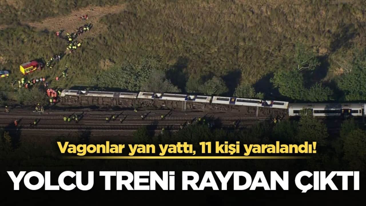 Vagonlar yan yattı, 11 kişi yaralandı! Yolcu treni raydan çıktı