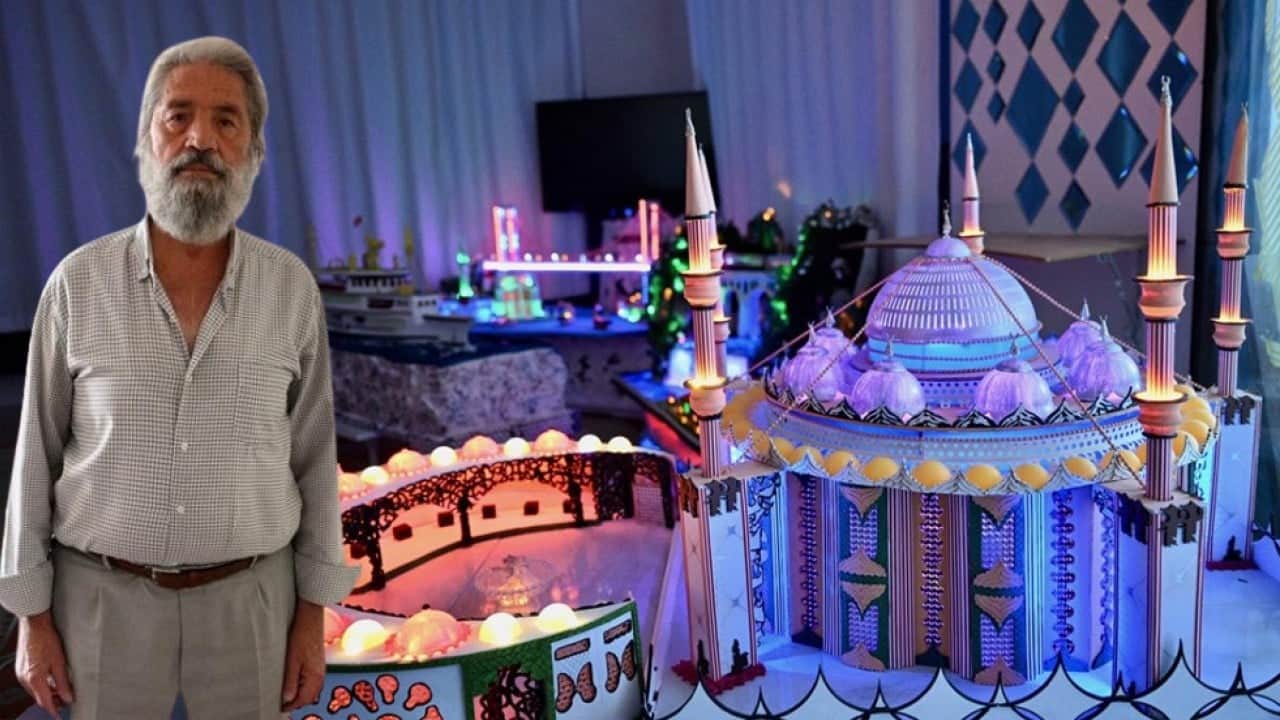 Yarım kalan mimarlık hayalini maketlerle yeniden inşa ediyor: Allahutaala'ya bir kulluk vazifesi olduğunu düşündüm