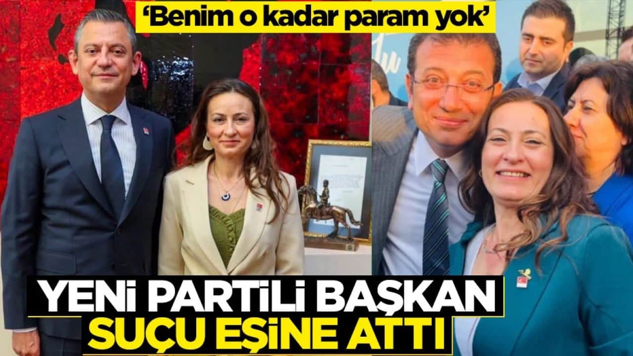 Yeni partili başkan suçu eşine attı! ‘Benim o kadar param yok’