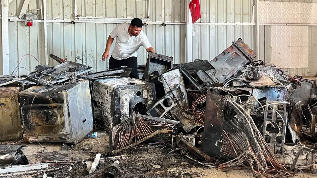 Foto - Yetkili servisteki beyaz eşyalar peş peşe patladı! 2,5 milyon liralık zarar oluştu