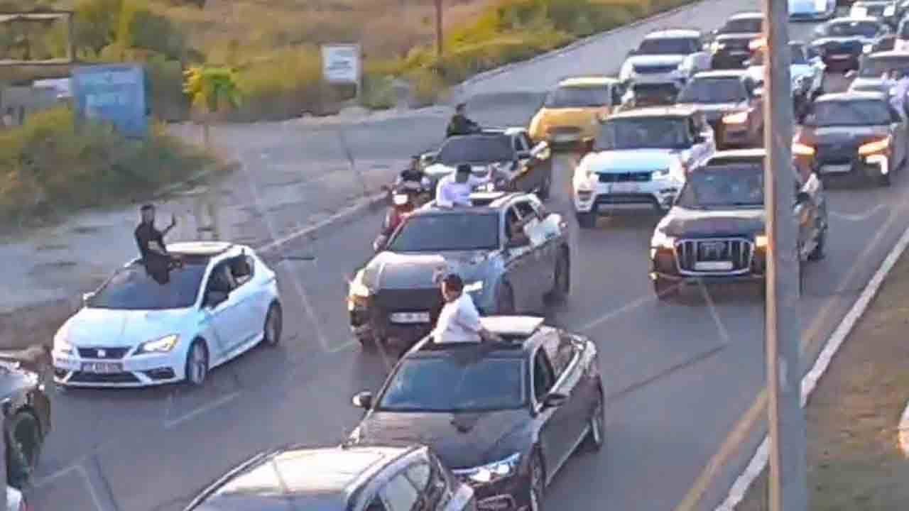 Foto - Yol kesen düğün magandalarına ağır ceza: 695 bin lira ceza iki ay trafikten men